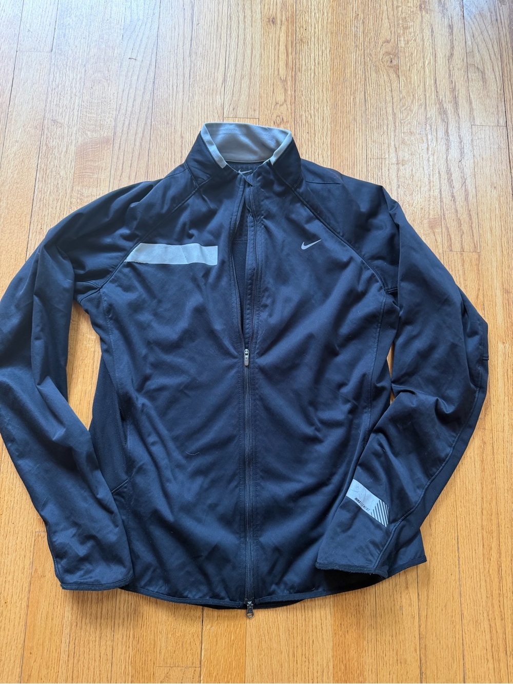 Nike women's Black Full-Zip Reflective Training Jacket